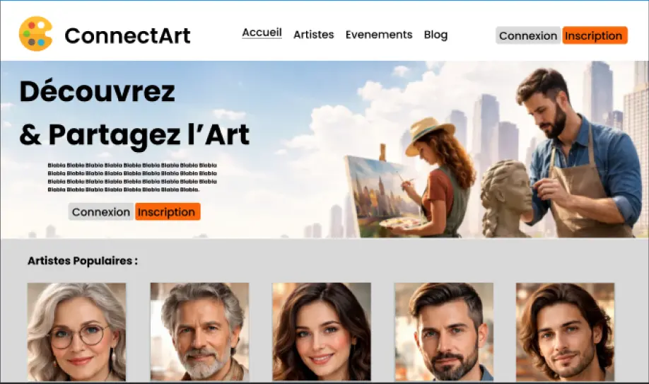 Aperçu du projet ArtConnect